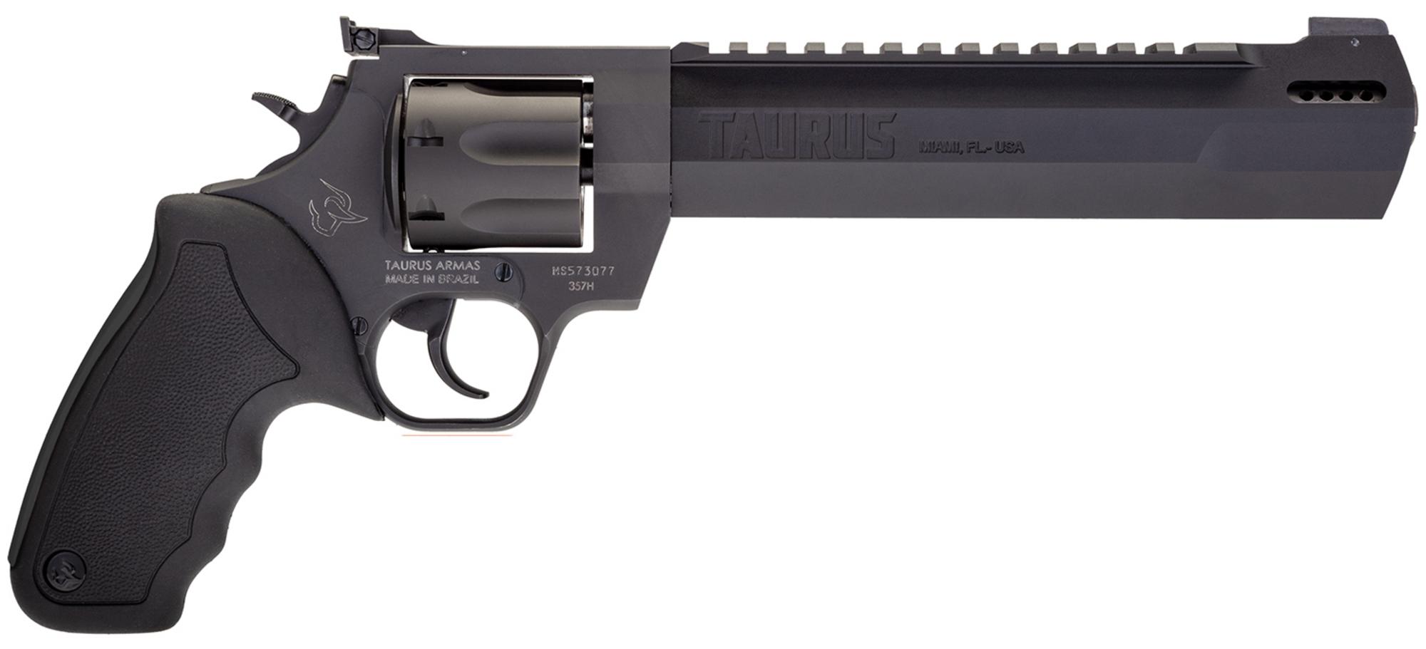 Taurus Raging Hunter Revolver 2357081RH, 357 Mag, 8.37", Black Rubber Grips, Matte Black Finish, 7rd