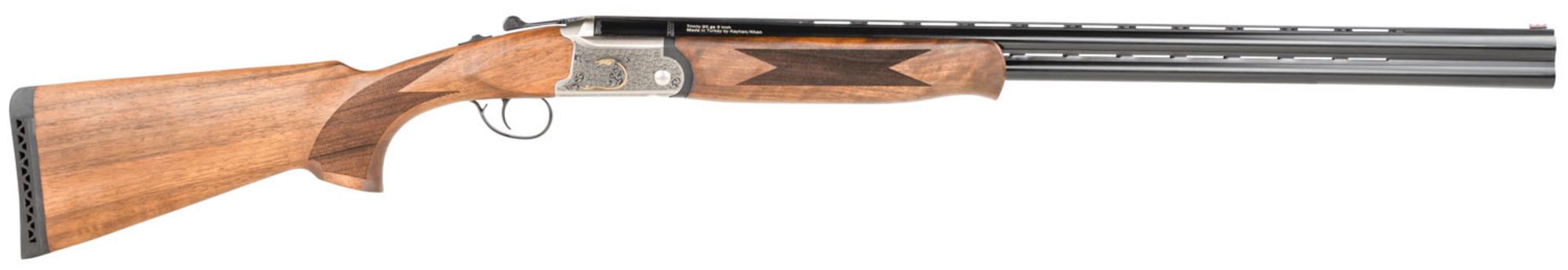 TriStar Trinity O/U Shotgun 33108, 20 Gauge, 28", 3" Chmbr, Engraved w/24K Gold Inlay Finish, Walnut Stock