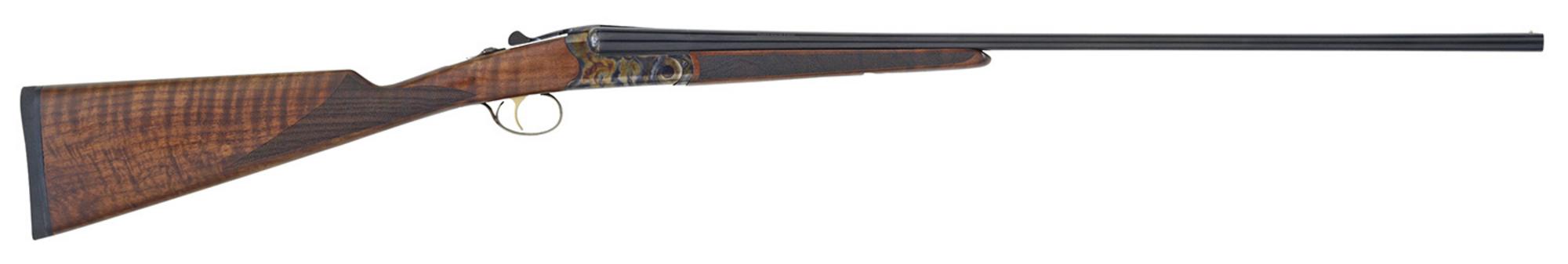 TriStar Bristol SxS Shotgun 38028, 28 Gauge, 28", 2.75" Chmbr, Color Case Hardened Finish, Walnut Fixed English Style Stock