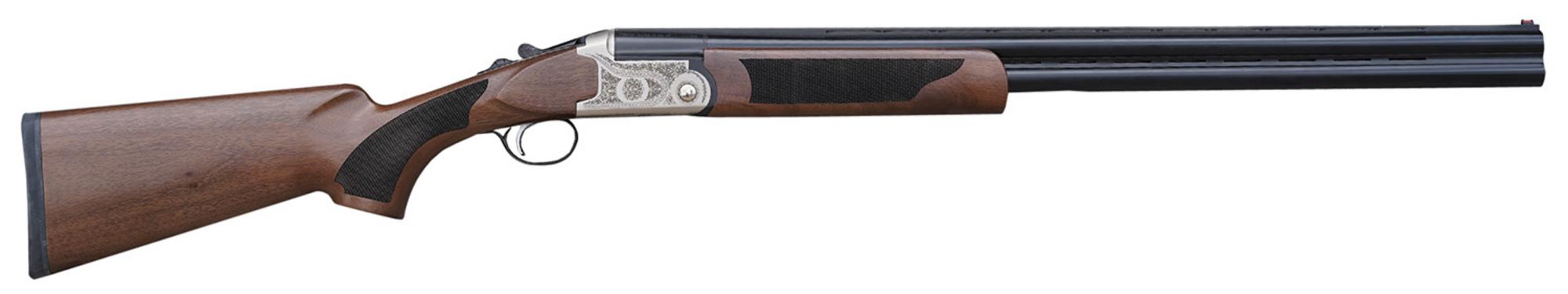 Pointer Acrius Shotgun KAR1228, 12 Gauge, 28", 3" Chmbr, Nickel Engraved Metal Finish, Turkish Walnut Stock