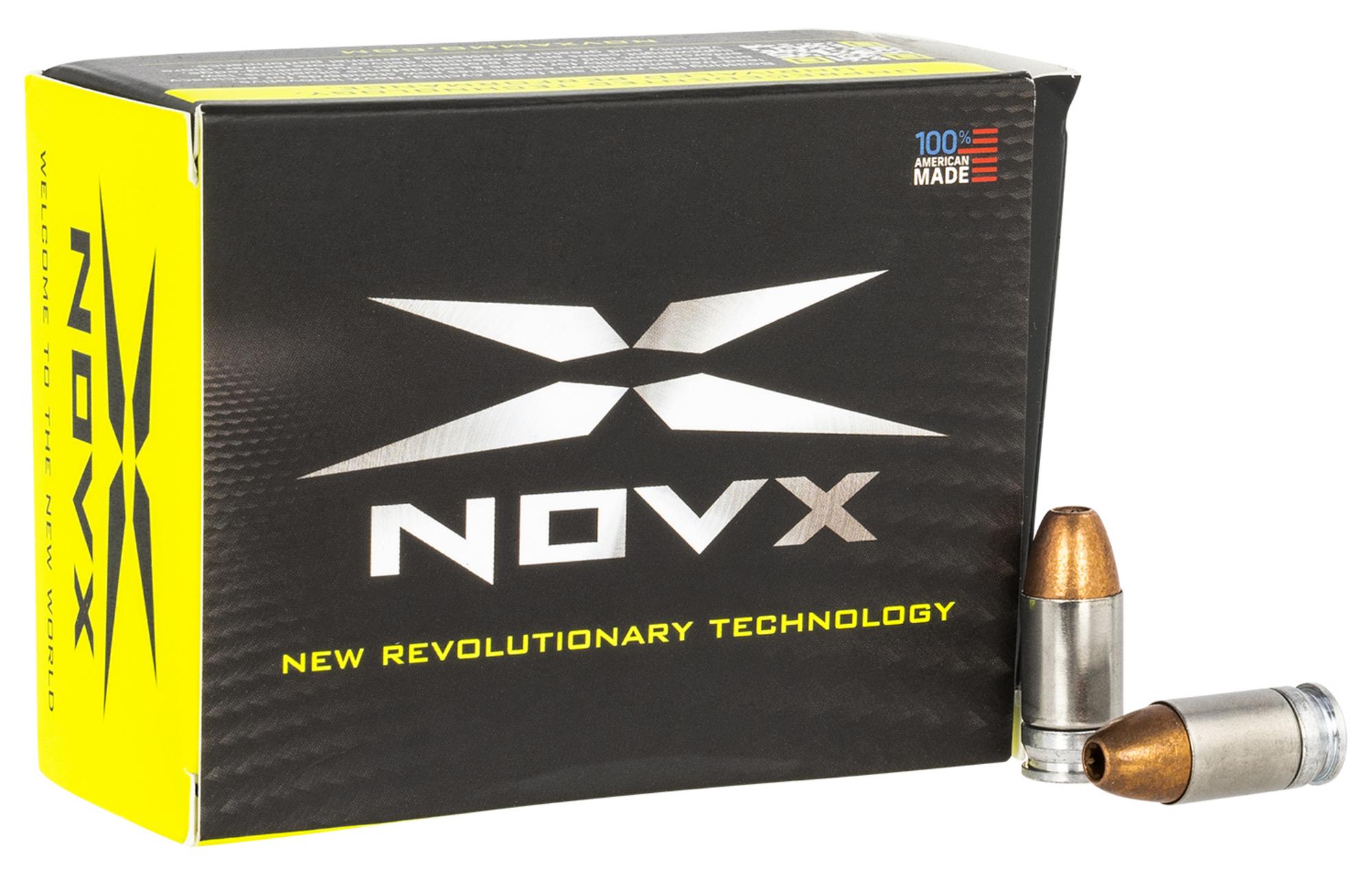 NovX Pentagon Pistol Ammunition 380CP8020, 380 Automatic Colt Pistol ACP, Monolithic Copper Hollow Point, 80 gr, 1150 fps, 20 Rd/Bx