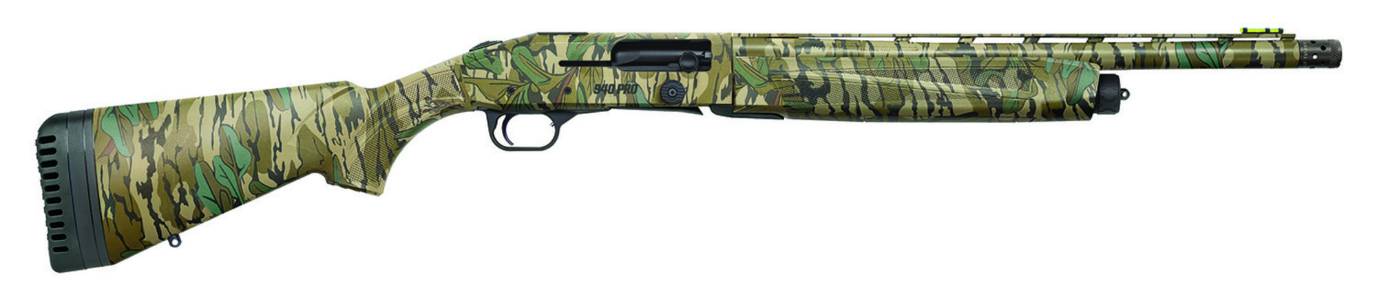 Mossberg 940 Pro Turkey Shotgun 85158, 12 Gauge, 18.5", 3" Chmbr, Mossy Oak Greenleaf Stock, HiViz Comp Sights, 4+1