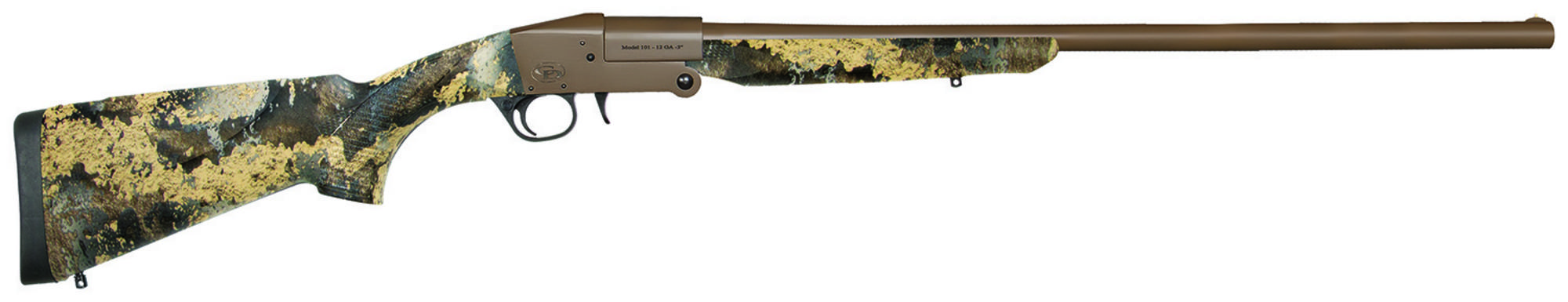 Charles Daly 101 Full Size Shotgun 930337, 410 Gauge, 26", 3" Chmbr, Flat Dark Earth Cerakote Steel Barrel & Receiver, Fixed TrueTimber Prairie Synthetic Stock