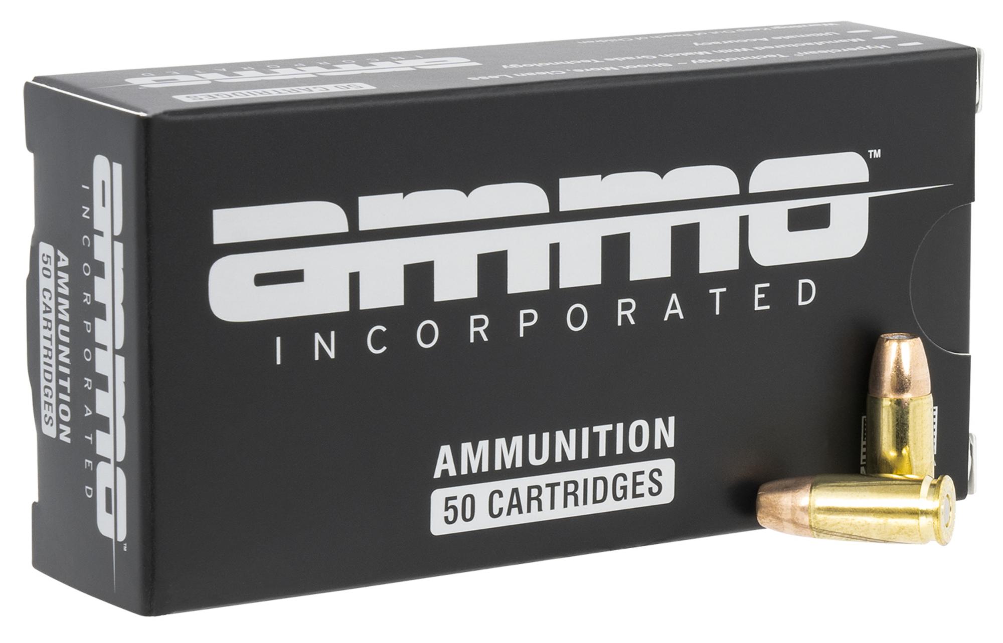 Ammo Inc Signature Pistol Ammunition 9115JHPSRR50, 9mm Luger, Sierra Match Jacket Hollow Point, 115 gr, 1130 fps, 50 Rd/Bx