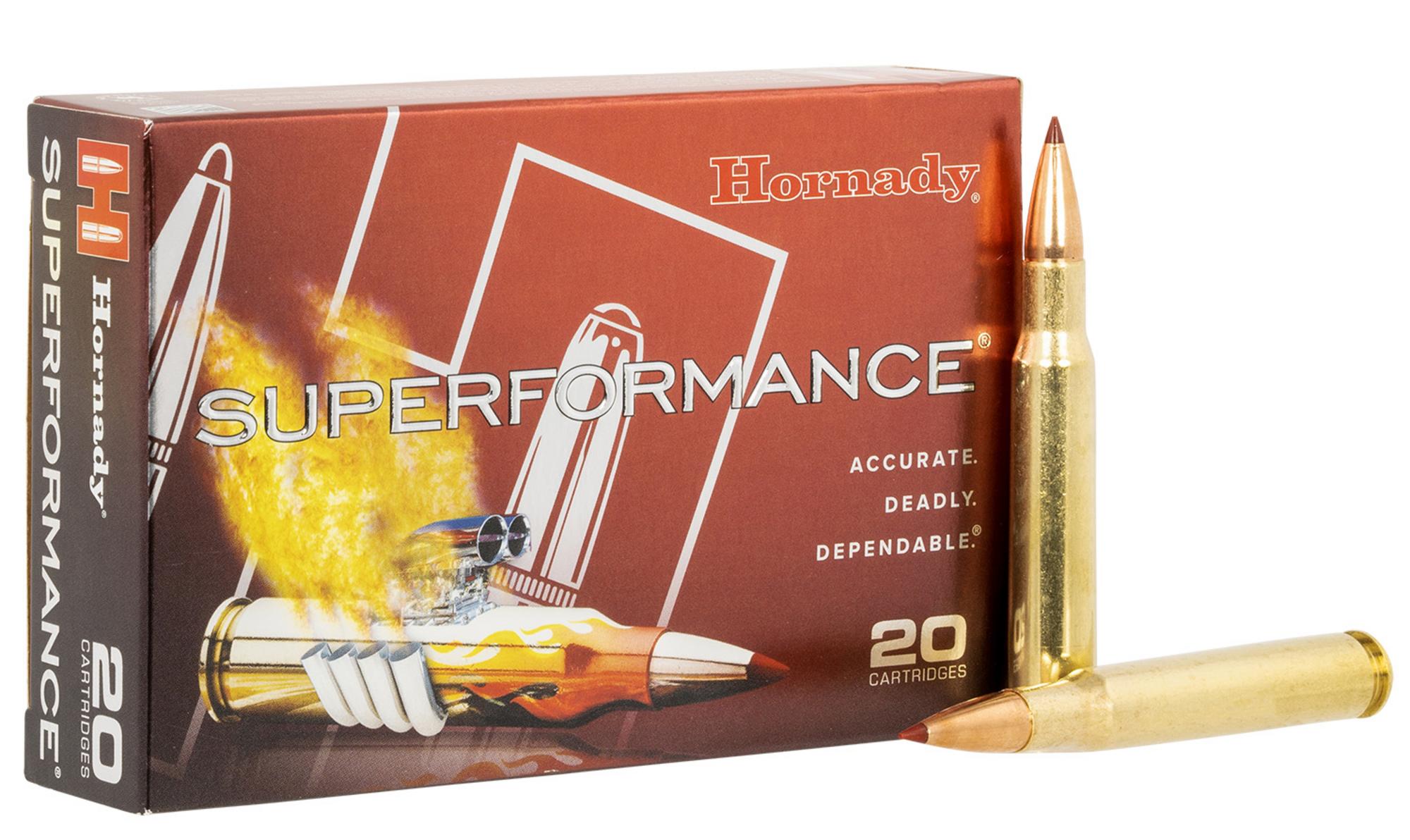 Hornady Superformance Rifle Ammunition 81124, 30-06 Springfield, Copper Alloy eXpanding, 150 gr, 3080 fps, 20 Rd/Bx