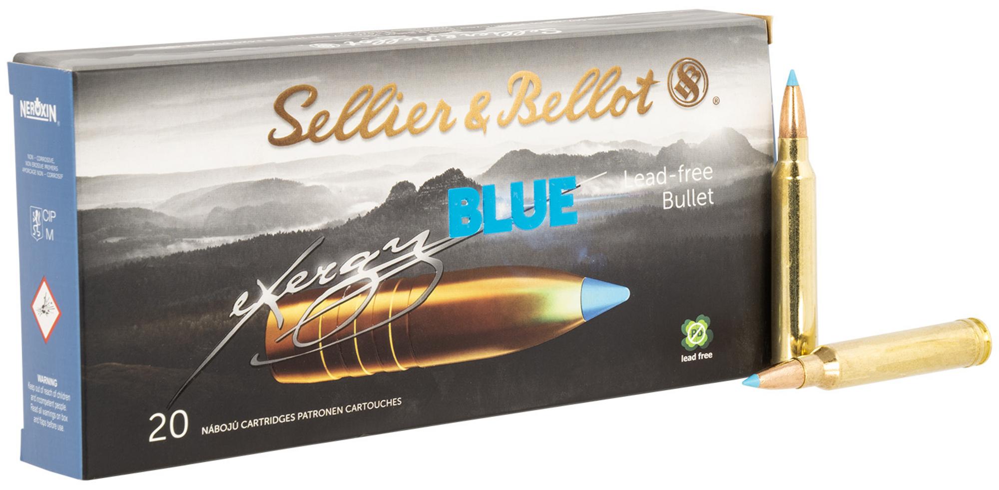 Sellier & Bellot Rifle Ammunition SB300XA, 300 Win Mag, TAC-EX-Blue, 180 gr, 2753 fps, 20 Rd/Bx