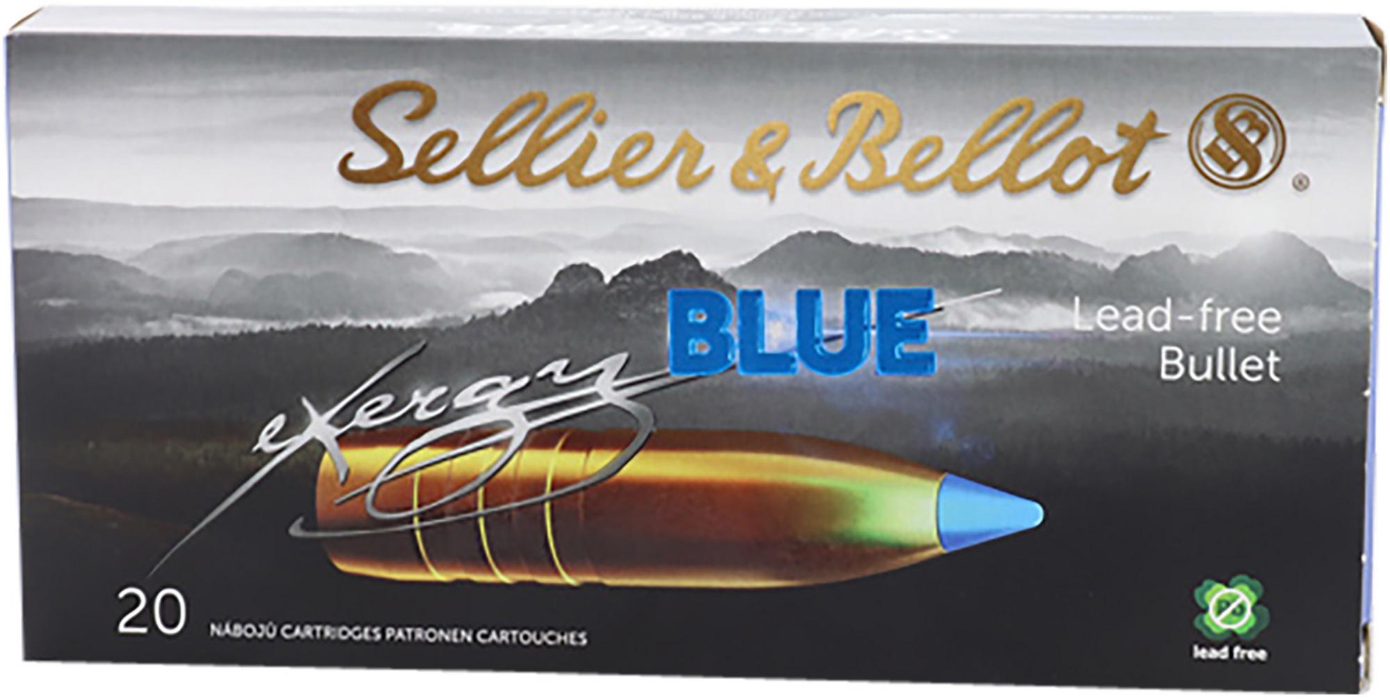 Sellier & Bellot Rifle Ammunition SB308XB, 308 Win, TAC-EX-Blue, 110 gr, 2766 fps, 20 Rd/Bx
