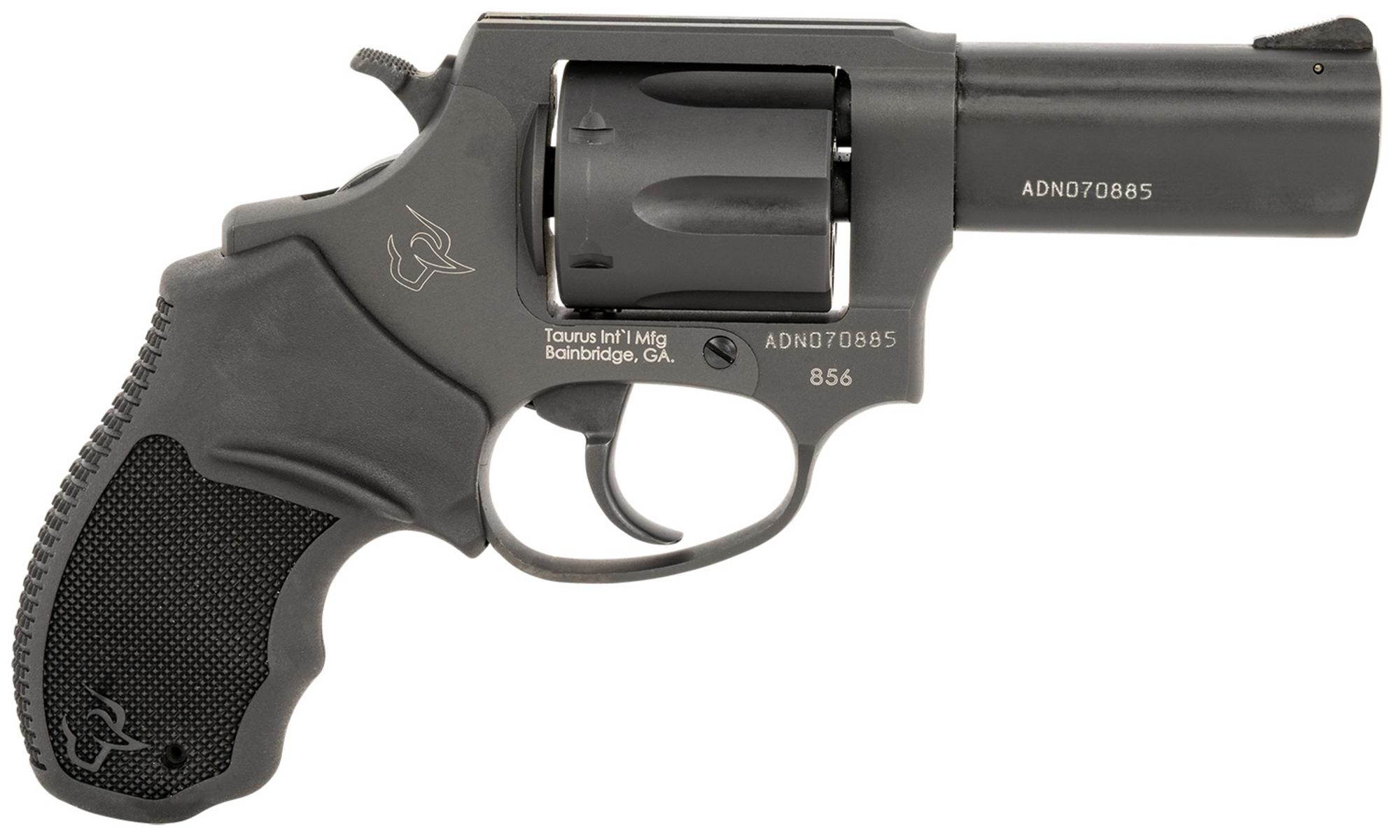 Taurus 856 T.O.R.O. Revolver 2856P31, 38 Special +P, 3", Black Rubber Grips, Matte Black Finish, 6 Rds