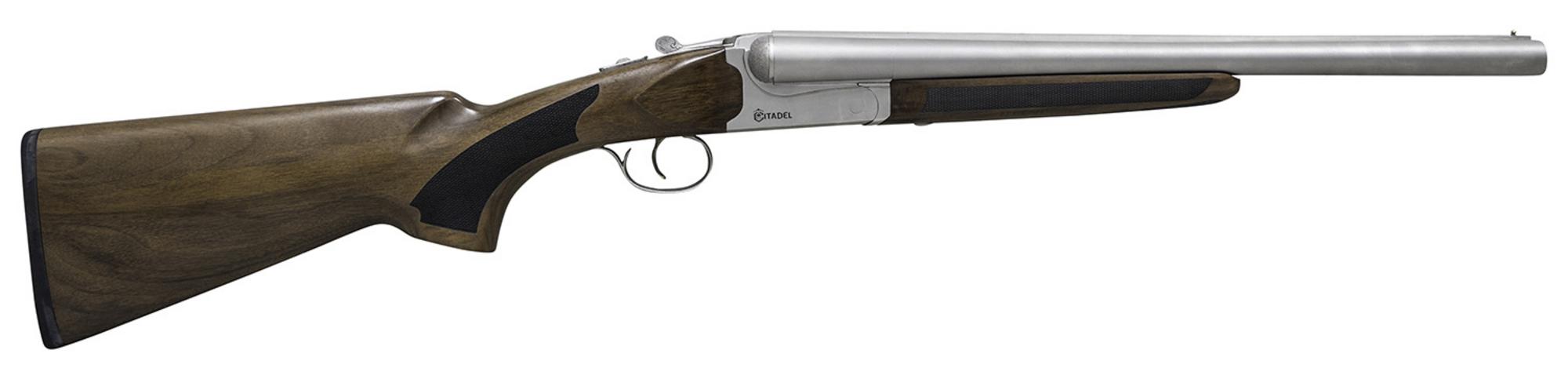 Citadel Coach Shotgun CITSBS1218NKL, 12 Gauge, 18.50", 3" Chmbr, Nickel Barrel/Rec, Fixed Walnut Stock