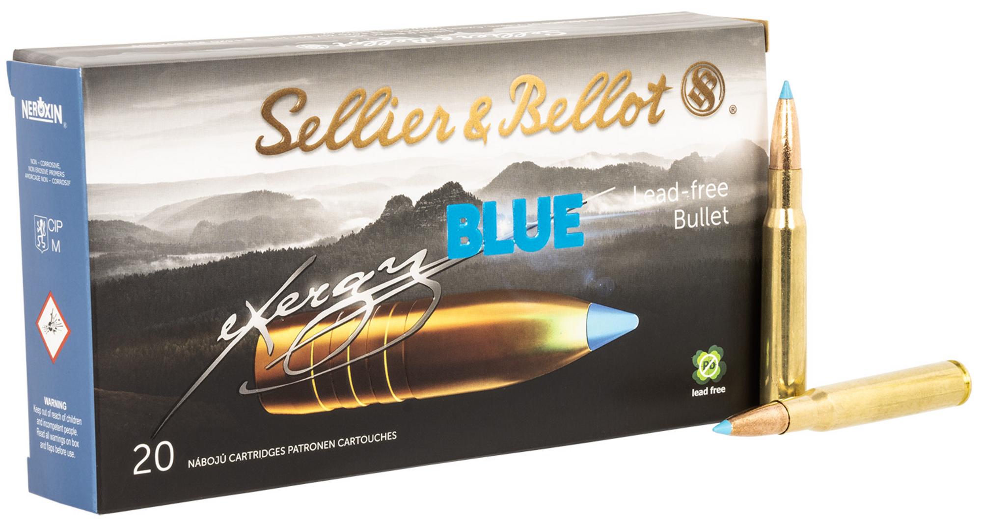 Sellier & Bellot Rifle Ammunition SB3006XA, 30-06 Springfield, TAC-EX-Blue, 165 gr, 2785 fps, 20 Rd/Bx