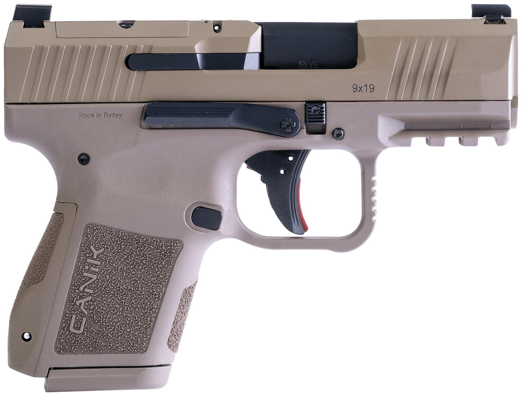 Canik Mete MC9 Sub-Compact Pistol HG7620DN, 9mm, 3.18", FDE Polymer Grips, Flat Dark Earth Cerakote, Optic Ready, 15 Rds