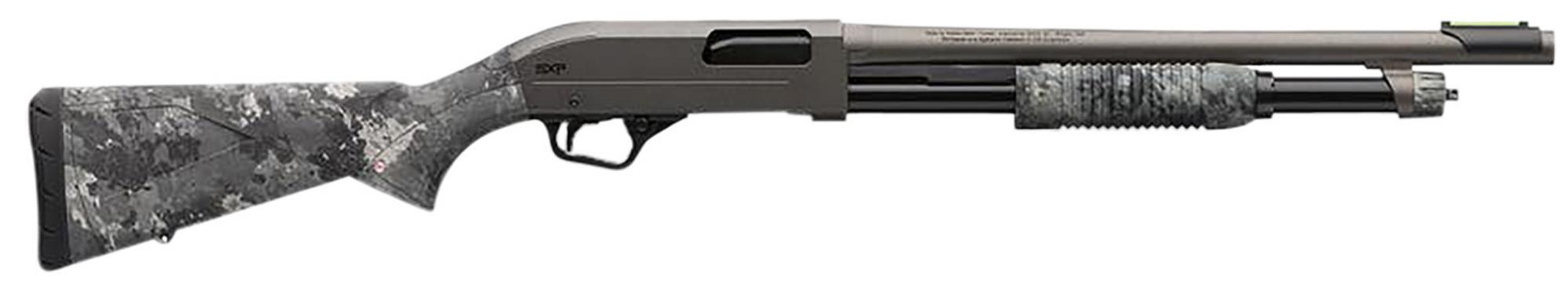 Winchester Repeating Arms SXP Hybrid Defender Shotgun 512450395, 12 Gauge, 18", 3" Chmbr, Gray Barrel/Rec, TrueTimber Midnight Synthetic Furniture, Fiber Optic Front Sight