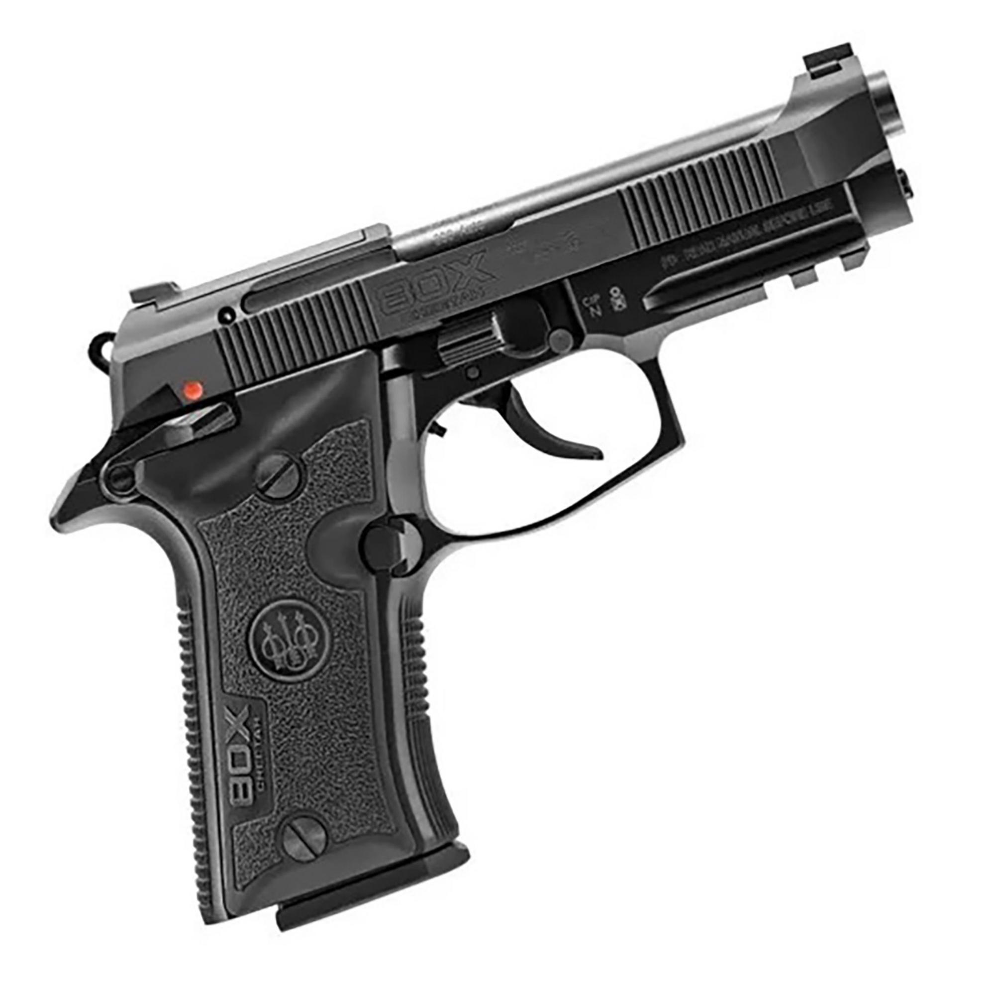 Beretta 80X Cheetah Pistol J80XBLK10, 380 ACP, 3.90", Black Vertec Grips, Black Anodized Finish, 10 Rds