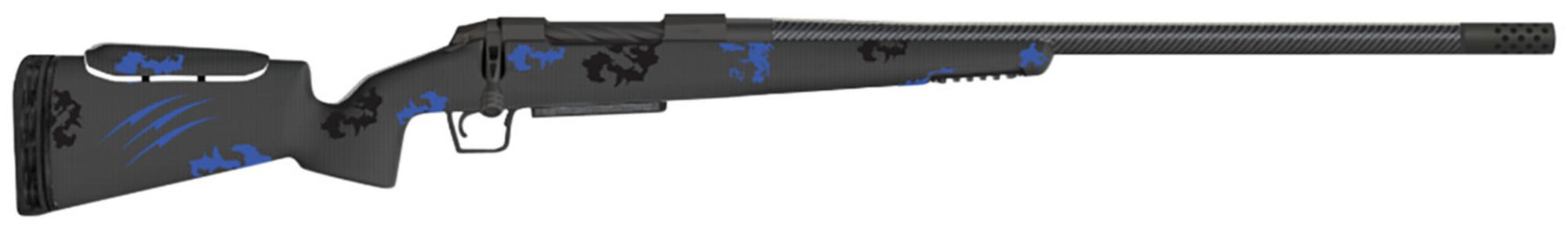 Fierce Carbon Rival XP Bolt Action Rifle FCRXP308WIN20BBL, 308 Win, 20" Threaded, Battle Blue Camo Carbon Stock, 4 Rds