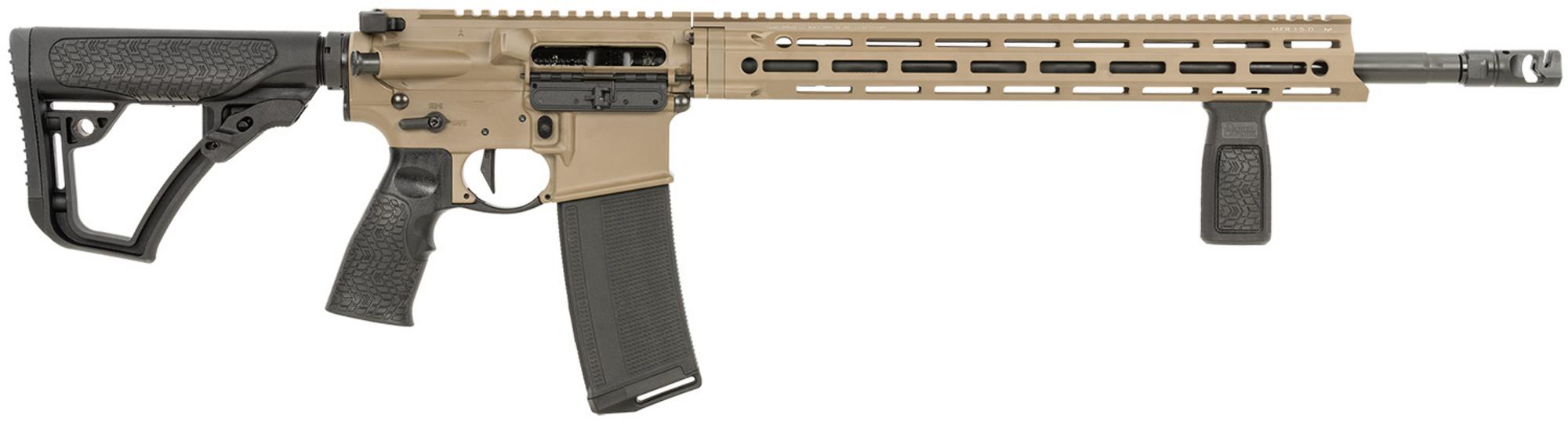 Daniel Defense DDM4V7 Semi-Auto Rifle 0212811090047, 5.56 NATO, 18", 6 Position w/SoftTouch Stock, FDE Finish, Geissele SD3 Trigger, 30 Rds