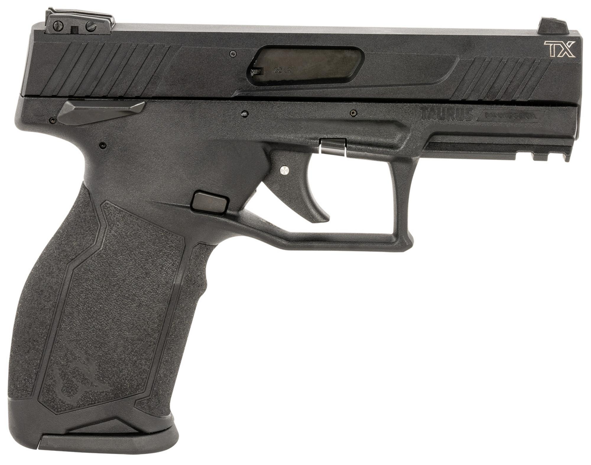 Taurus TX22 Full Size Pistol 1TX2214115, 22 LR, 4.10", Black Polymer Grips, Black Hard Coat Slide, 15 Rds