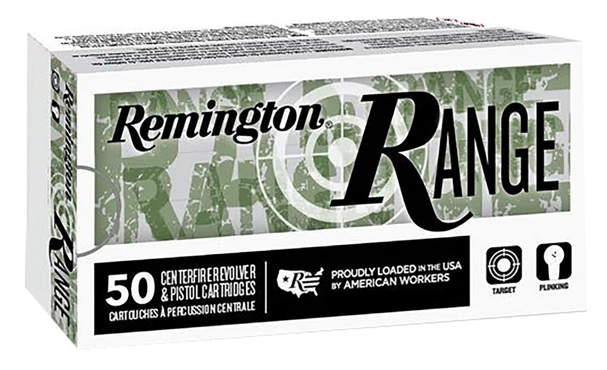 Remington Range Pistol Ammunition R27781, 40 S&W, FMJ, 180 gr, 990 fps, 50 Rd/Bx