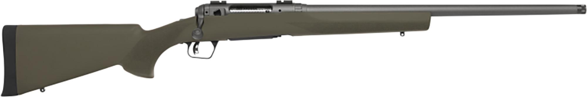Savage Arms 110 Trail Hunter Bolt Action Rifle 58039, 6.5 PRC, 24" Threaded, OD Green Hogue OverMolded Stock, 2 Rds