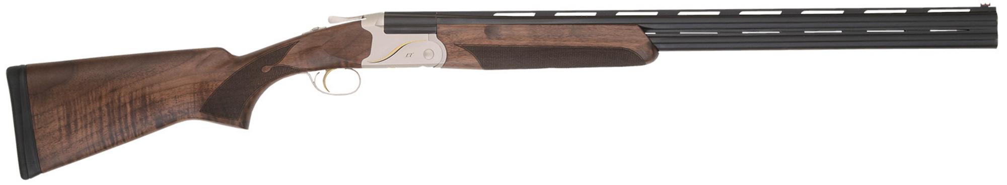 TriStar Trinity II LT Over/Under Shotgun 33148, 410 Gauge, 28", 3" Chmbr,  Blued Barrel, Silver Steel Rec, Deluxe Walnut Furniture, Fiber Optic Sight