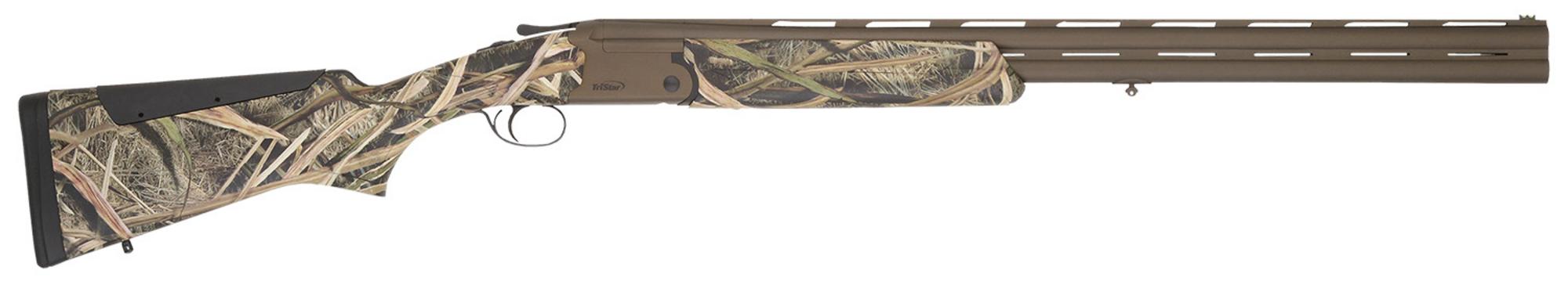 TriStar Hunter Mag II Shotgun 35221, 12 Gauge, 28", 3.50" Chmbr, Midnight Bronze Barrel/Re, Mossy Oak Shadow Grass Blades Furniture, Fiber Optic Sight