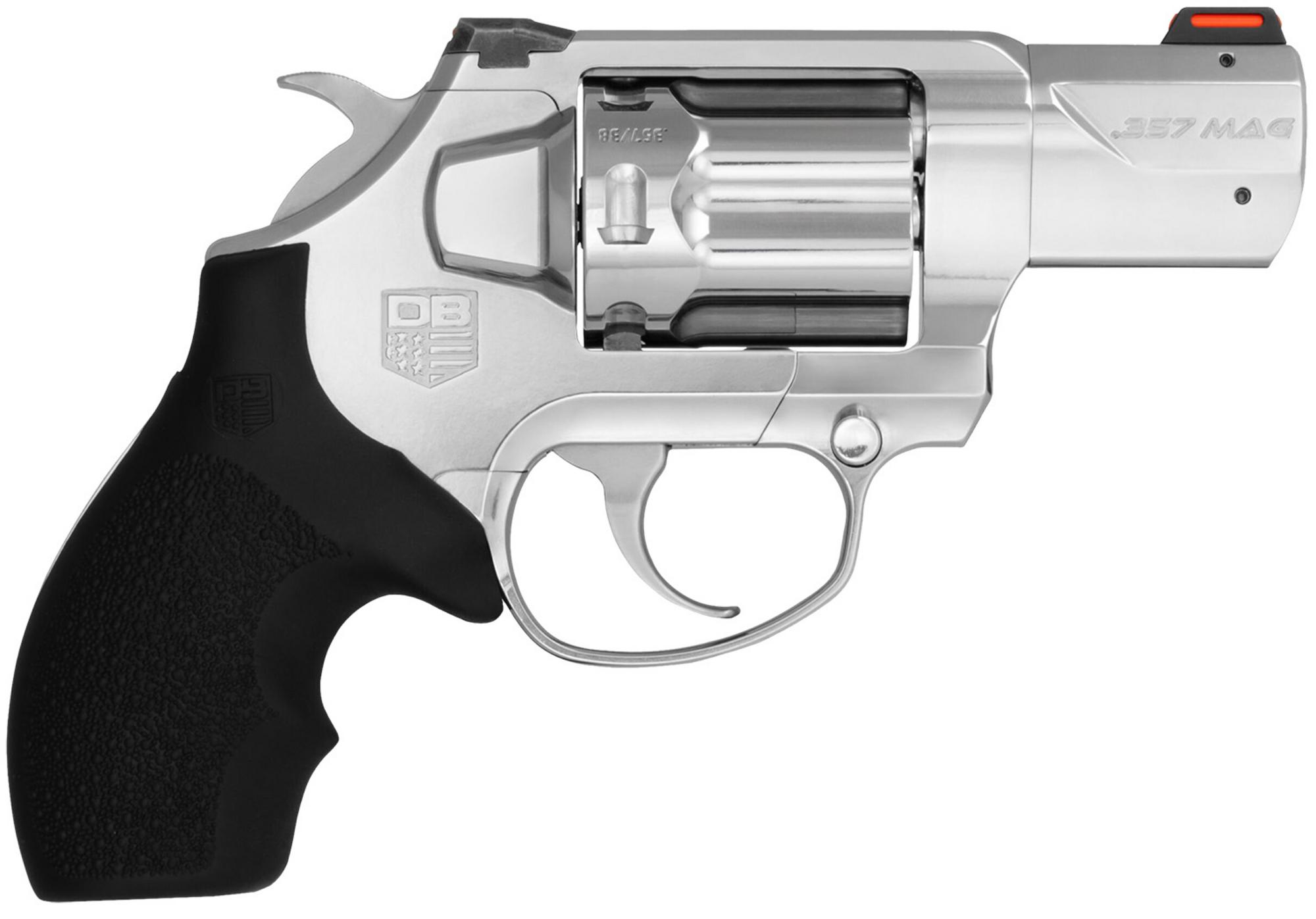 Diamondback SDR Revolver DB0700S701, 357 Mag, 2", Black Rubber Grips, Stainless Steel Finish, 6rd