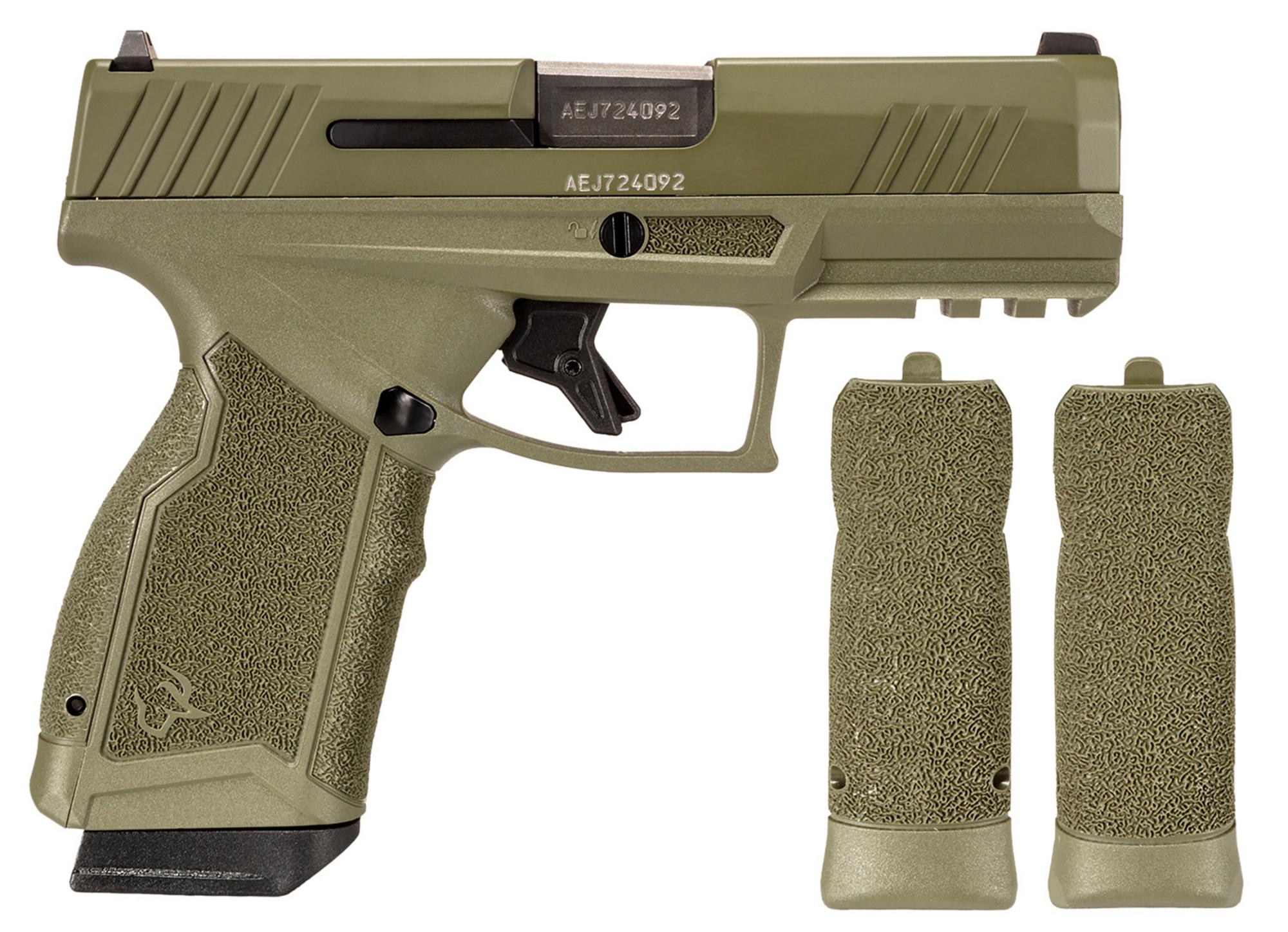 Taurus GX4 Compact Pistol 1GX4CR94FF, 9mm, 3.70", Sniper Green Grips, Sniper Green Cerakote Finish, 15 Rds