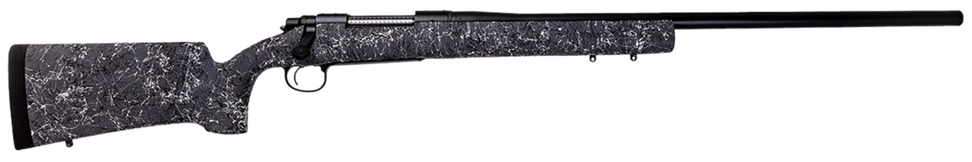 Remington 700 Long Range Bolt Action Rifle R84172, 30-06 Springfield, 26"Threaded, Black/Gray/White Web HS Precision Stock, 4 Rds