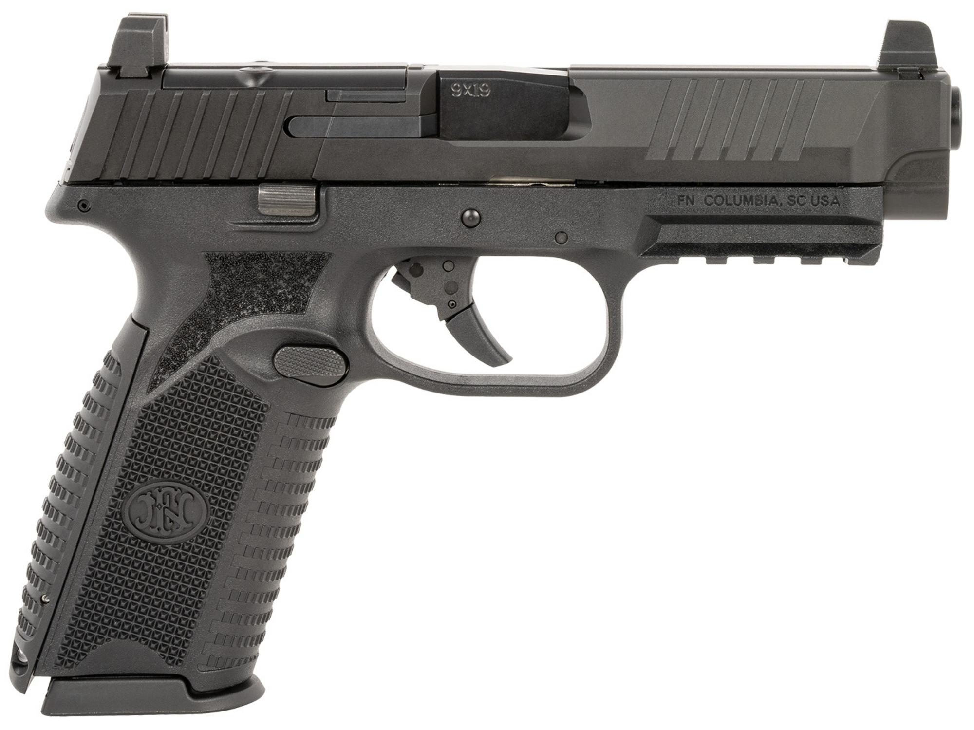 FN Herstal 509 MRD Full Size Pistol 66100717, 9mm, 4.50", Black Polymer Grips, Black Finish, Optic Ready, 17 Rds