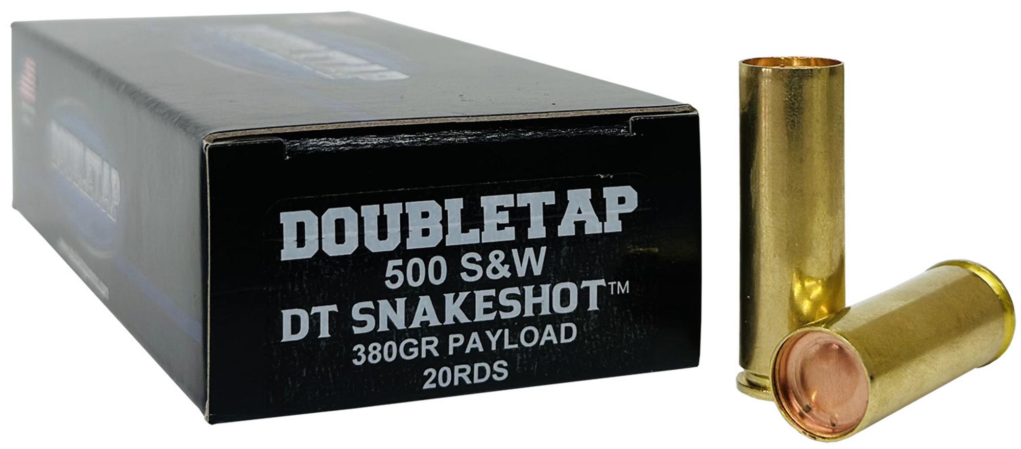 DobuleTap Snake Shot Pistol Ammunition 500SWSS2, 500 S&W Mag, 380 gr, 20 Rd/Bx