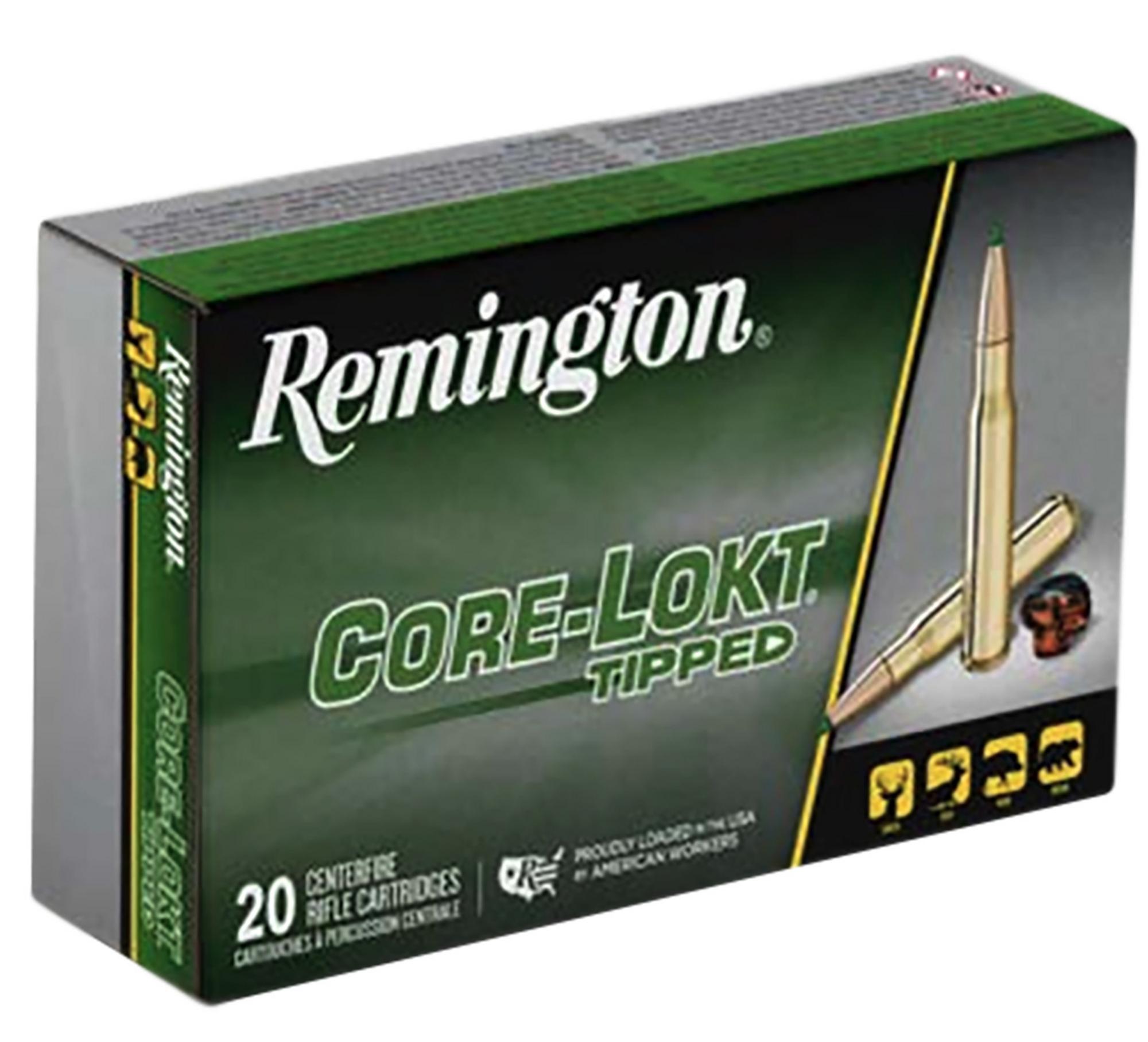 Remington Core-Lokt Tipped Rifle Ammunition R20043, 6.5 PRC, Core Lokt Tipped, 140 gr, 20 Rd/Bx