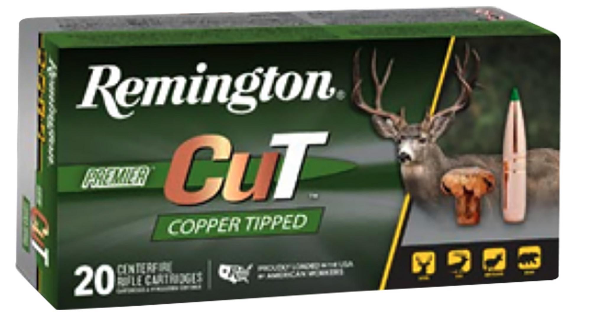 Remington Premier Cut Rifle Ammunition R22337, 270 Win, 130 gr, 3010 fps, 20 Rd/Bx