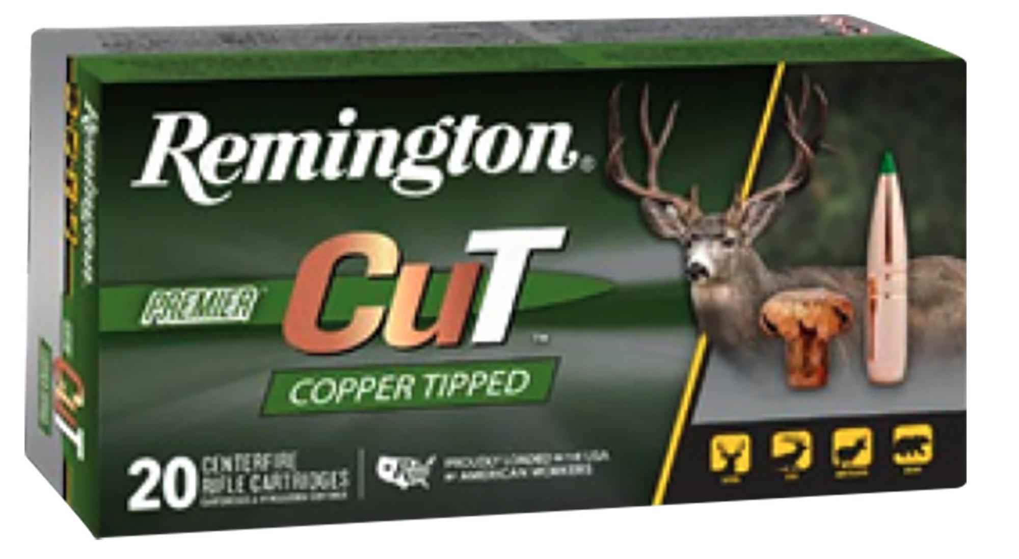 Remington Premier Cut Rifle Ammunition R22343, 30-06 Springfield, 165 gr, 2930 fps, 20 Rd/Bx