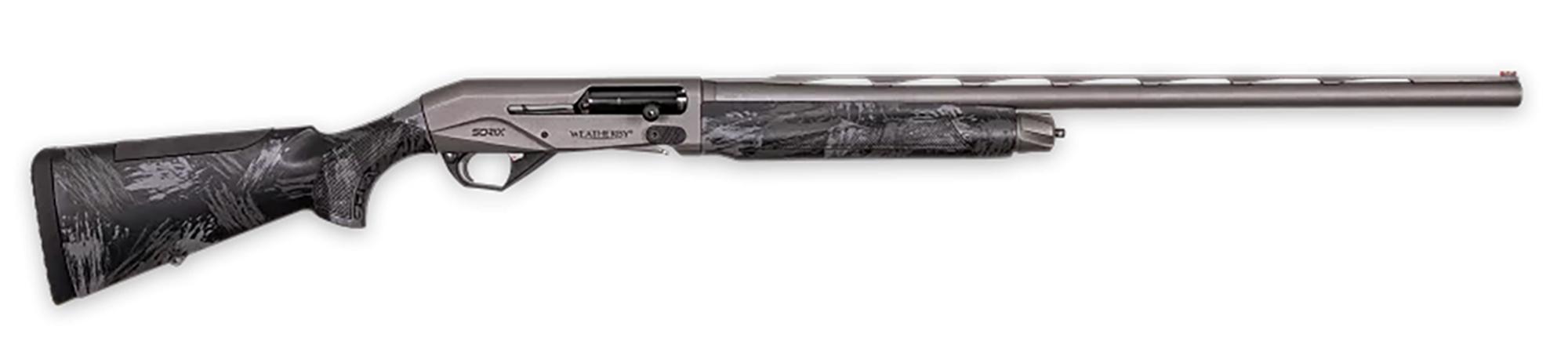 Weatherby Sorix Full Size Shotgun XST1228SMG, 12 Gauge, 28", 3.50" Chmbr, Adj Shim Stock, Drilled & Tapped, Storm Camo Finish