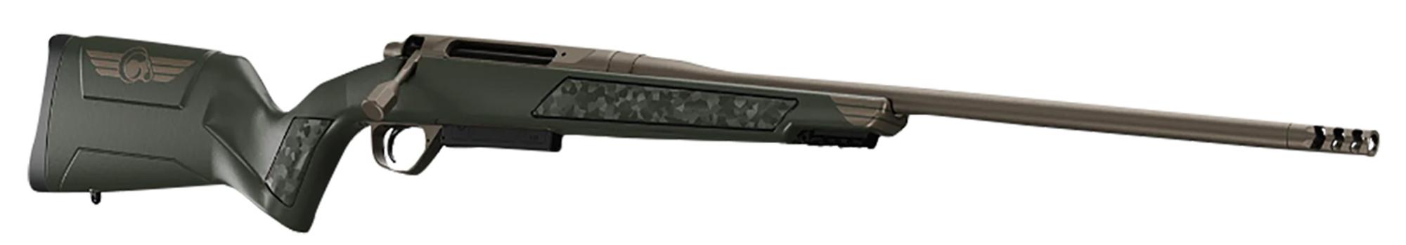 Christensen Arms Evoke Bolt Action Rifle 8011500900, 7mm PRC, 22" Threaded, Gray w/ Bronze Hybrid Hunter Stock, 4 Rds