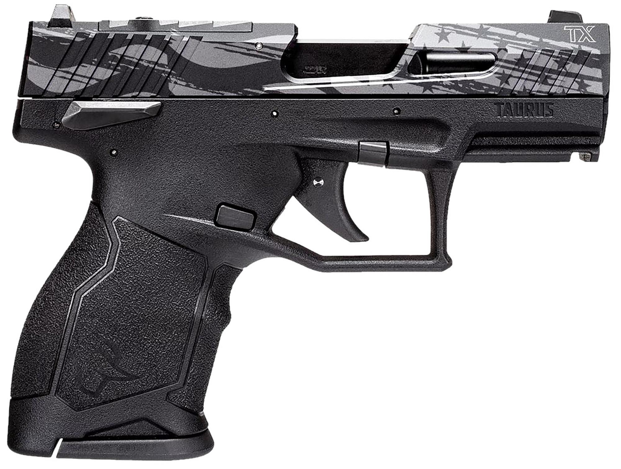 Taurus TX22C T.O.R.O Compact Pistol 1TX22131US5, 22 LR, 3.60", Black USA Slide Finish, Optic Ready, Threaded, 13 Rds