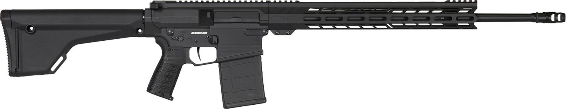 CMMG MK3 Endeavor Semi-Auto Rifle 38AB70CAB, 308 Win, 20", Fixed MOE Stock, Black Armor Cerakote, 20 Rds
