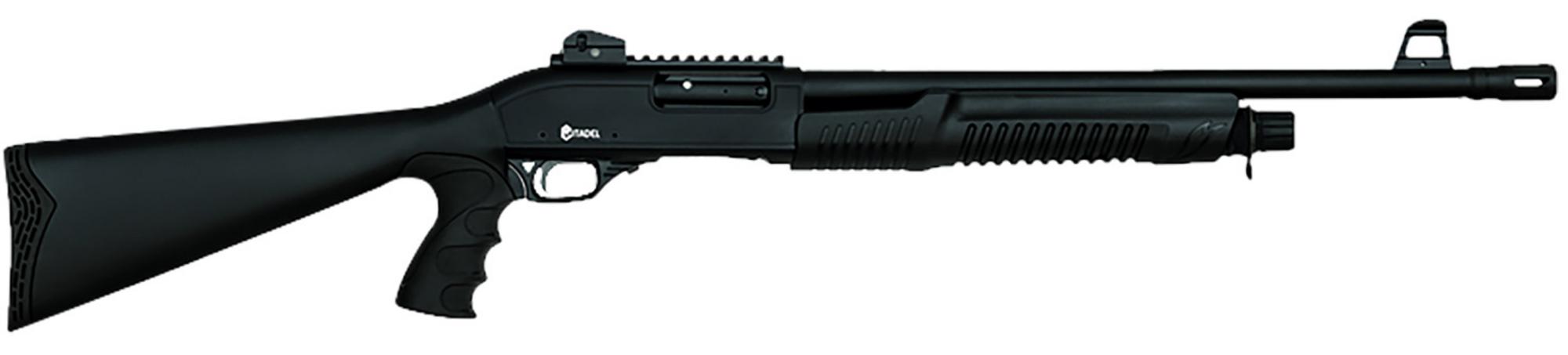 Citadel PAT Shotgun FRPATMB1220, 12 Gauge, 20", 3" Chmbr, Black Steel Barrel, Black Picatinny Rail Steel Receiver, Fixed Black Synthetic Stock