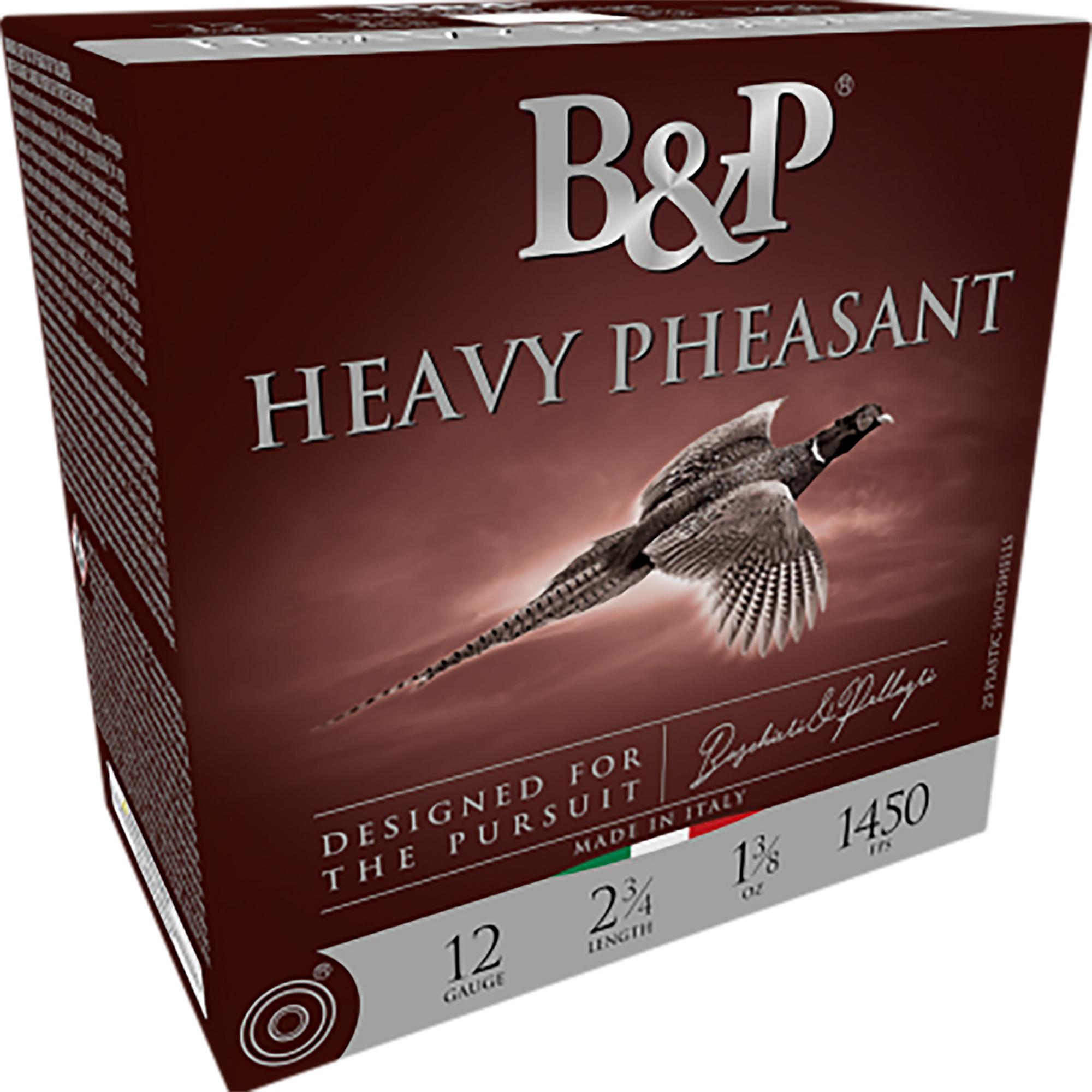 Baschieri & Pellagri Heavy Pheasant Shotshells 203B14H4, 20 Gauge, 3", 1 1/4 oz, 1300 fps, #4 Lead Shot, 25 Rds/box