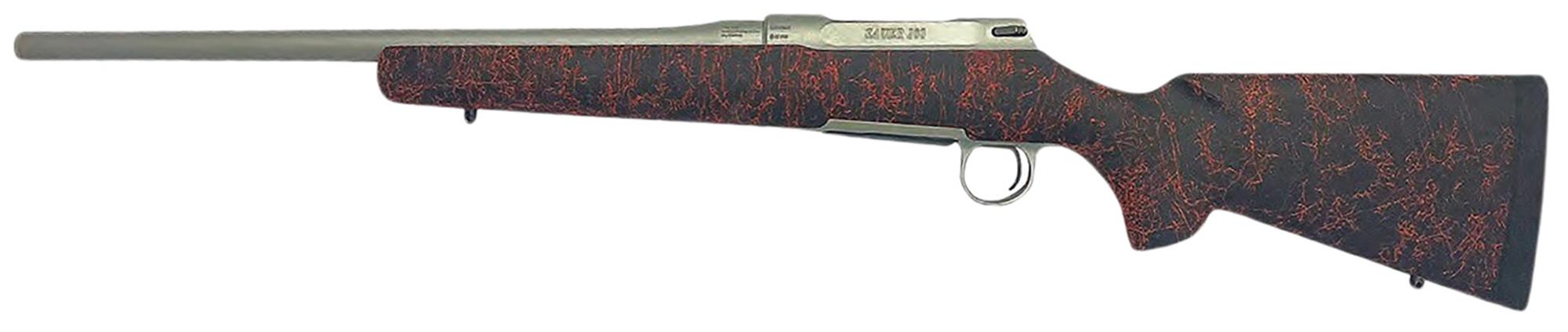 Sauer 100 Silver XT Bolt Action Rifle 80118099, 30-06 Springfield, 22", Black/Red HS Precision Stock, 5 Rds