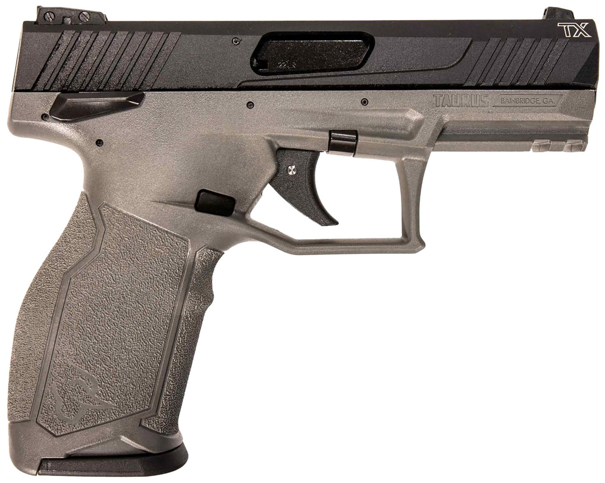 Taurus TX22 Full Size Pistol 1TX22141G, 22 LR, 4", Gray Polymer Grips, 16 Rds
