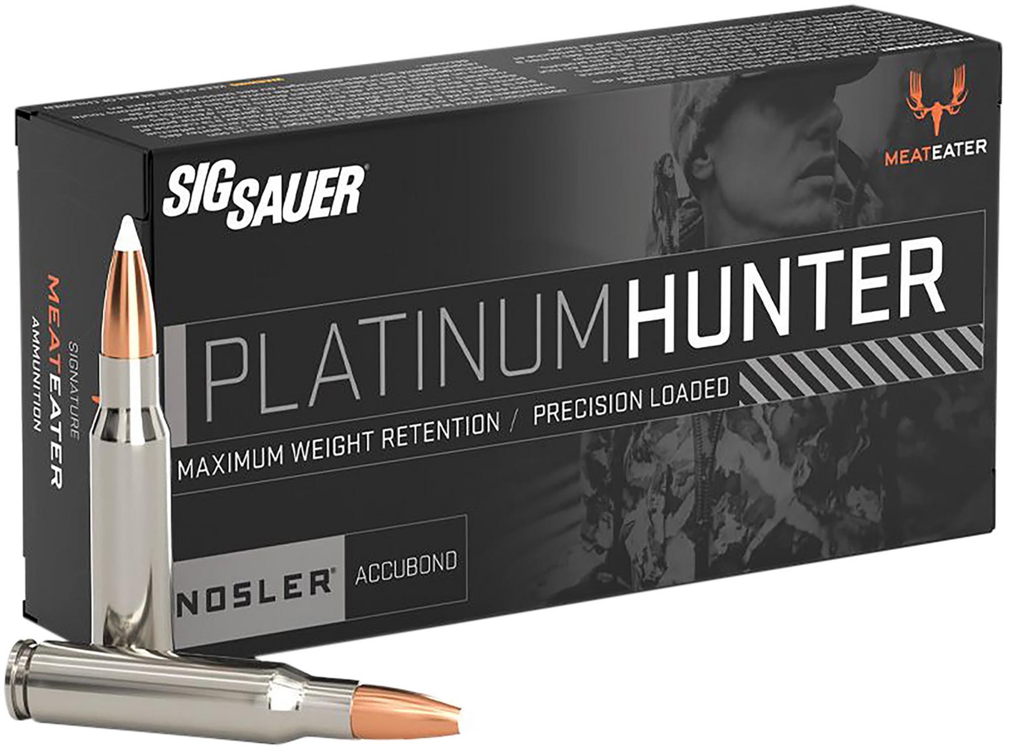 Sig Platinum Hunter Rifle Ammunition E3006PH18020, 30-06 Springfield, 180 gr, 20 Rd/Bx