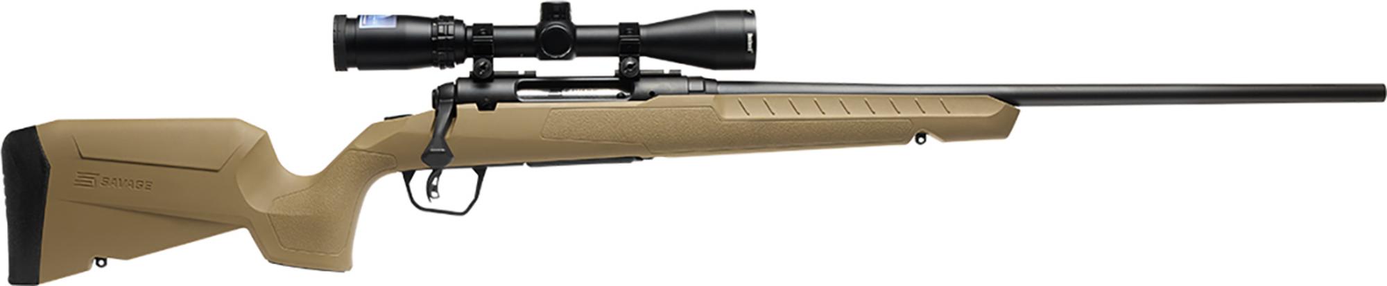 Savage Arms Axis 2 XP Compact Bolt Action Rifle 32222, 223 Rem, 20", FDE Fixed Stock, 4 Rds