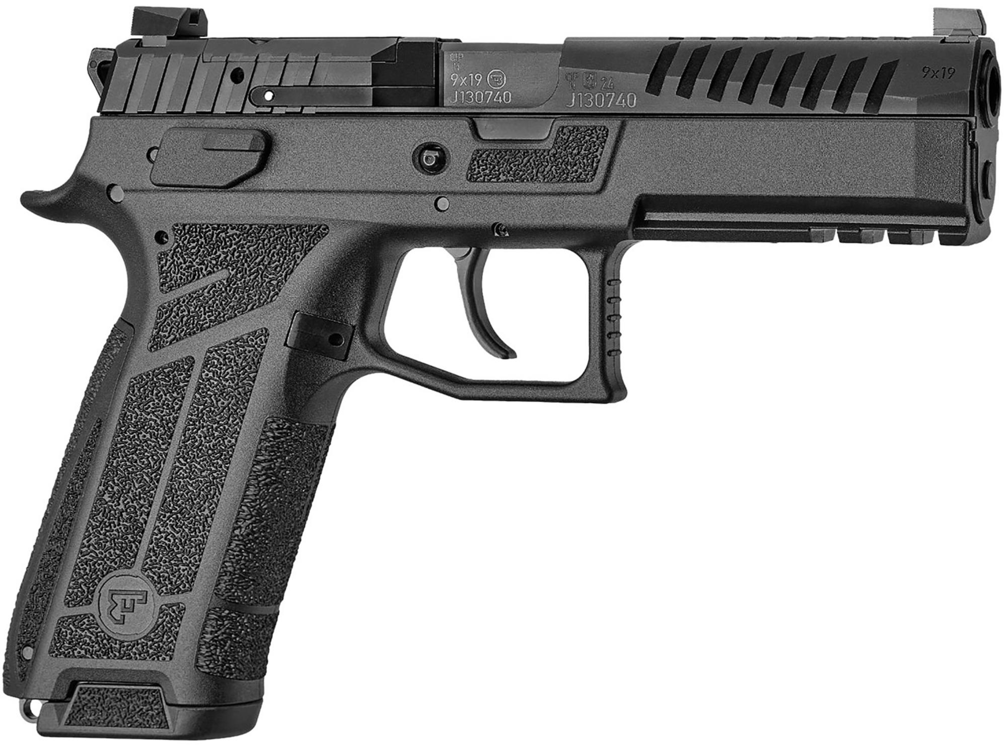 CZ-USA P09 F Nocturne 01670, 9mm Luger, 4.53", Black Grips, Black Finish, 10 Rds