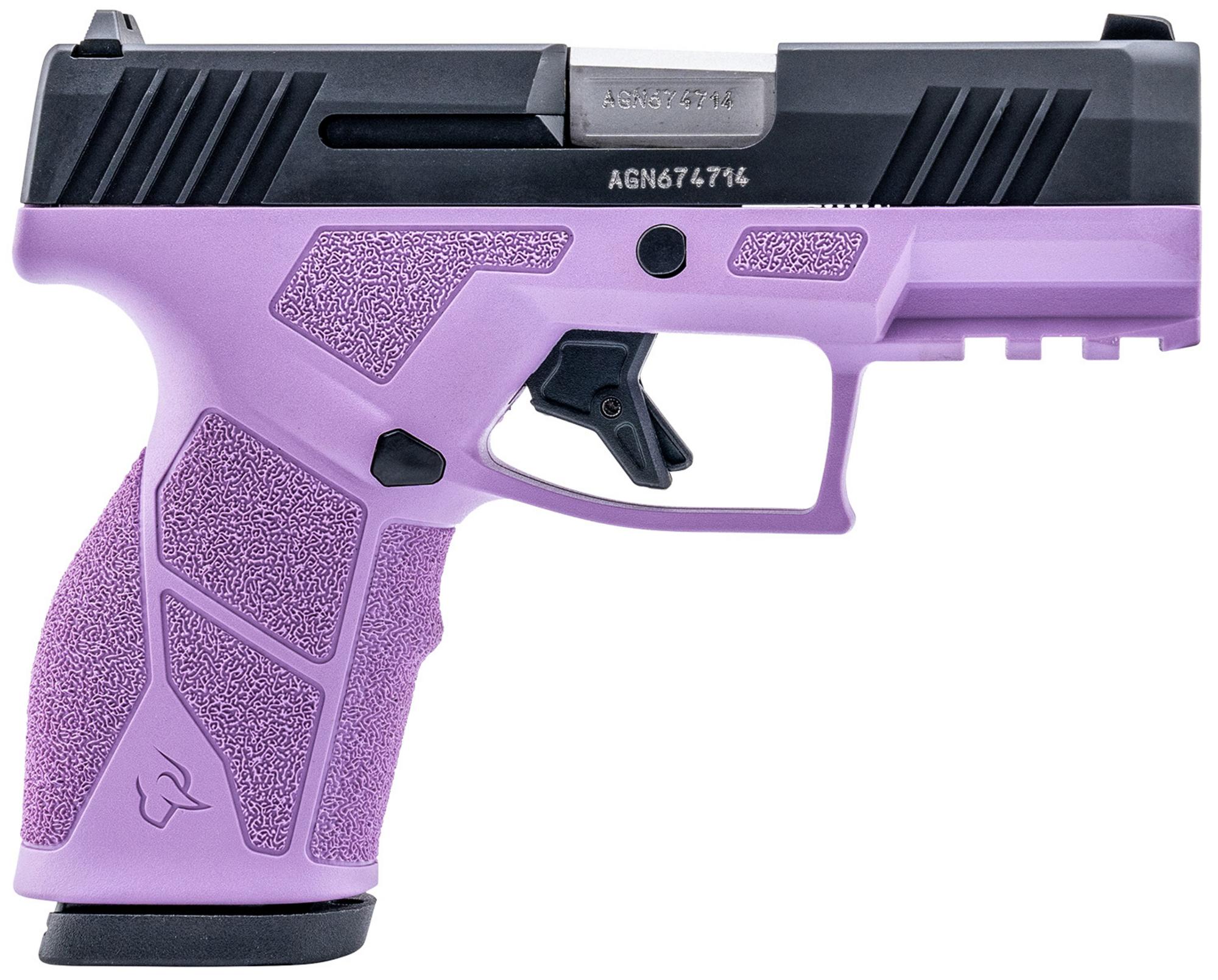 Taurus GX2 Compact Pistol 1GX2931LP, 9mm, 3.37", Ergonomic Polymer Grips, Light Purple Finish, 13 Rds