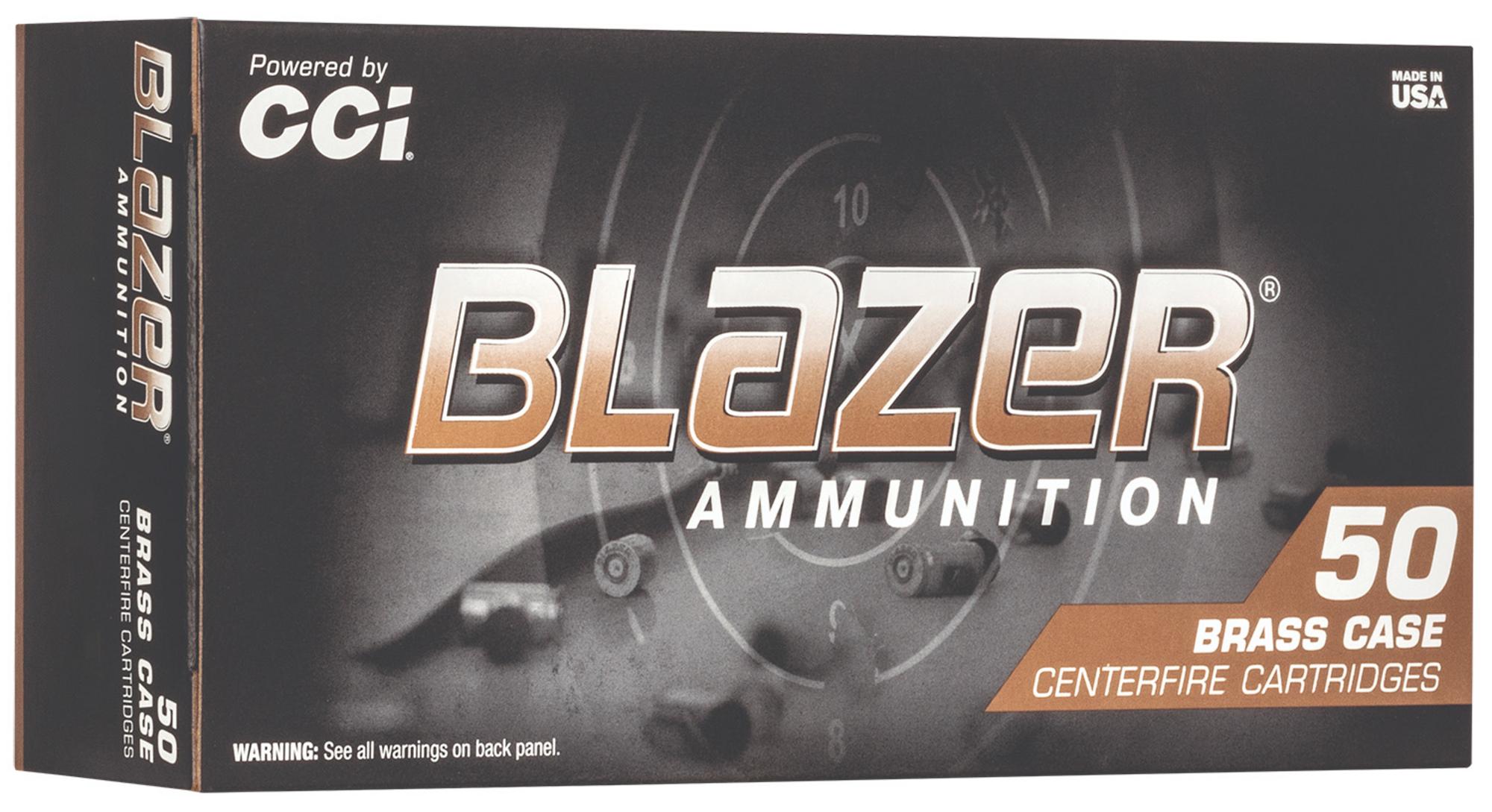 CCI Blazer Brass Pistol Ammunition 5239, 9mm, JHP, 115 gr, 50 Rd/Bx