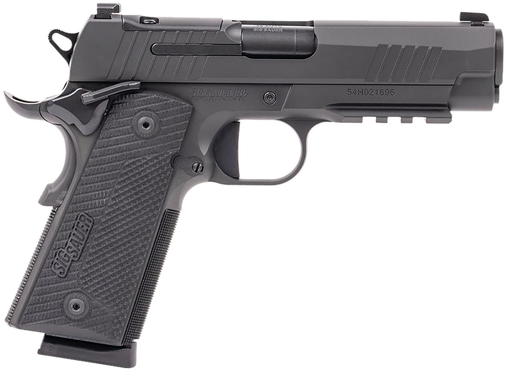 Sig Sauer 1911X Pistol 1911XCA45BXR3, 45 ACP, 4.25", Black LOK G10 Grips, Black Nitron Finish, Optic Ready,  8 Rds