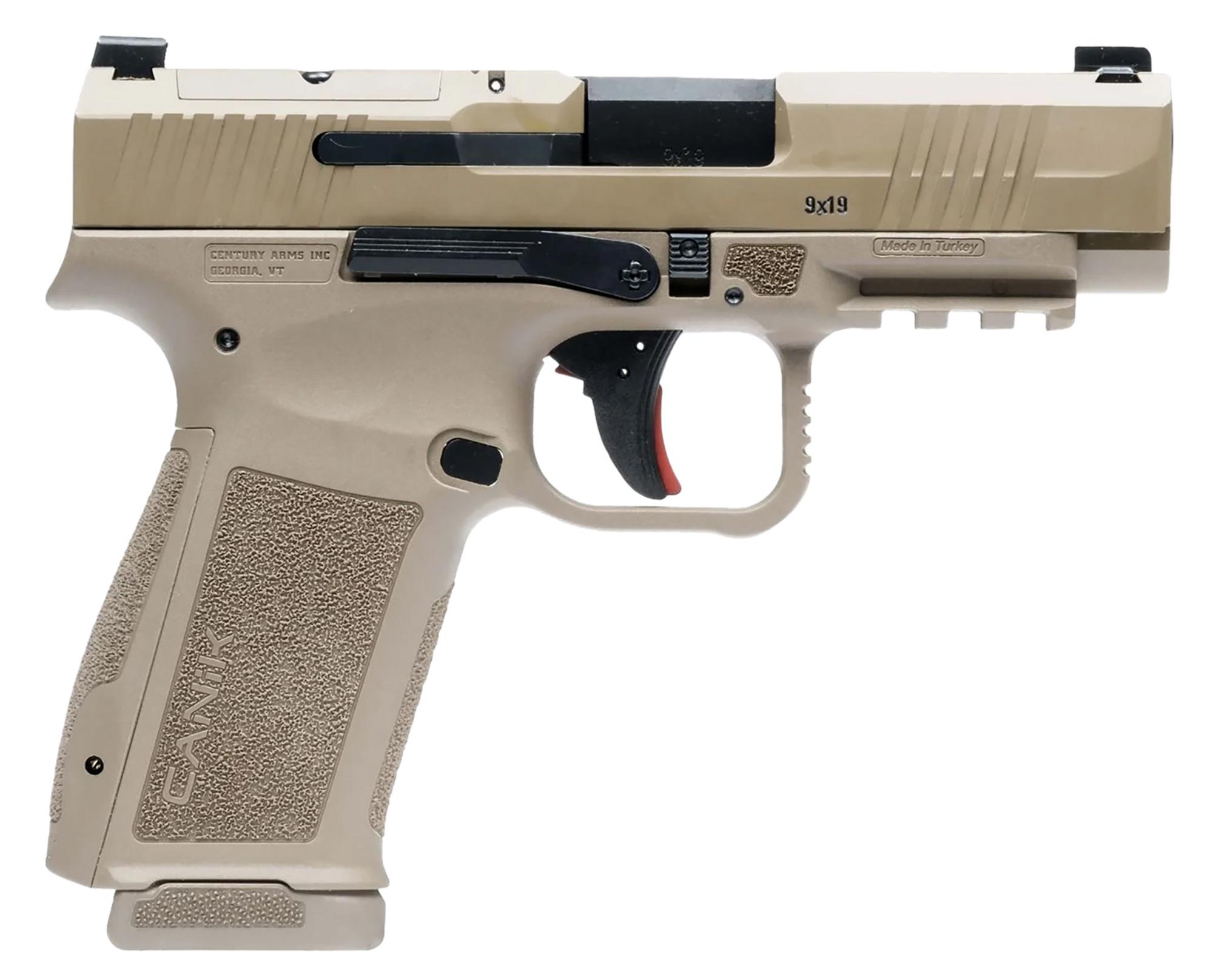 Canik Mete MC9LS Sub-Compact Pistol HG7883DN, 9mm, 3.64", Polymer Grips, FDE Finish, Optic Ready, 17 Rds