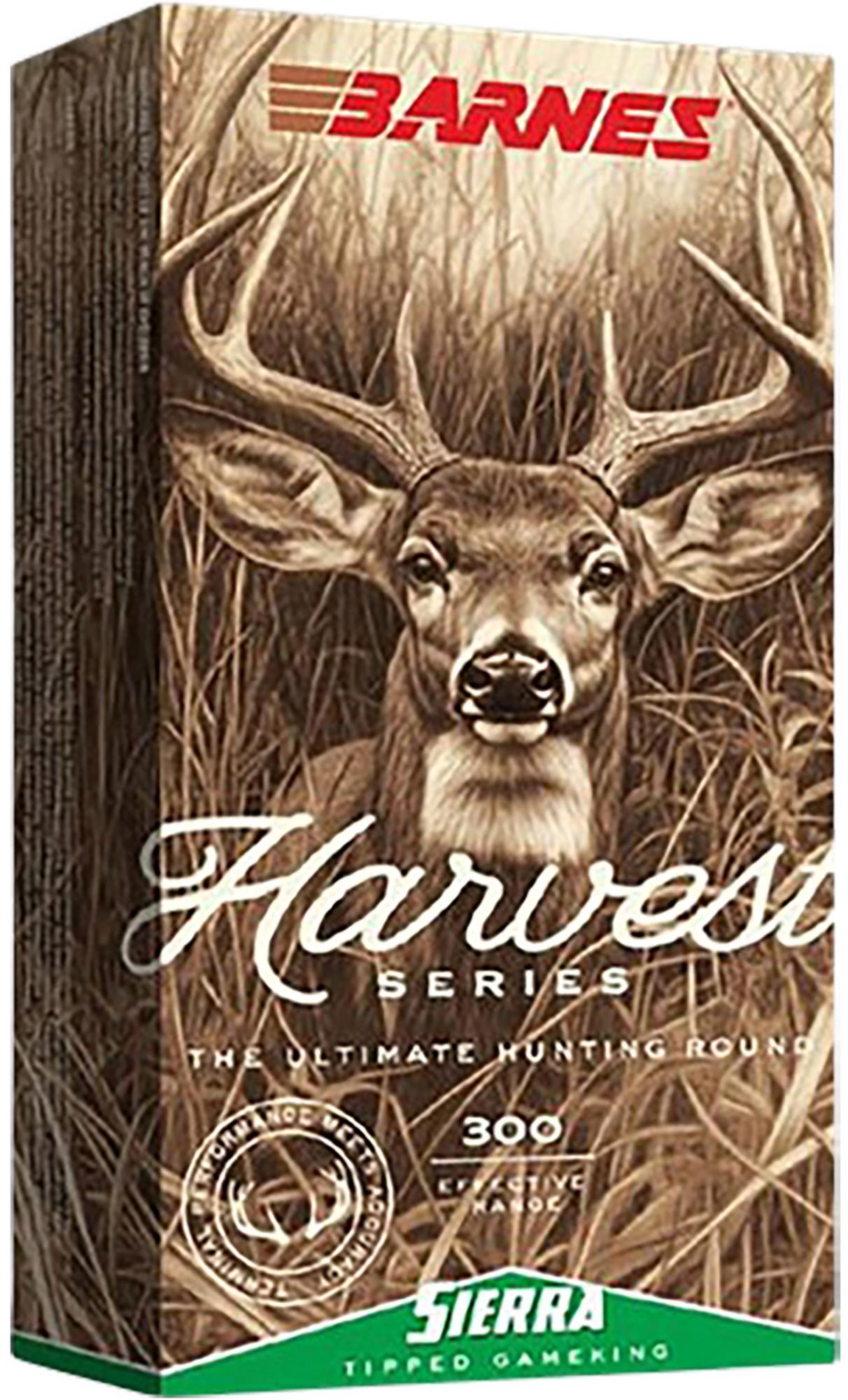 Barnes Harvest Rifle Ammunition 32400, 6.5 Creedmoor, Sierra Tipped GameKing, 140 gr, 20 Rd/Bx