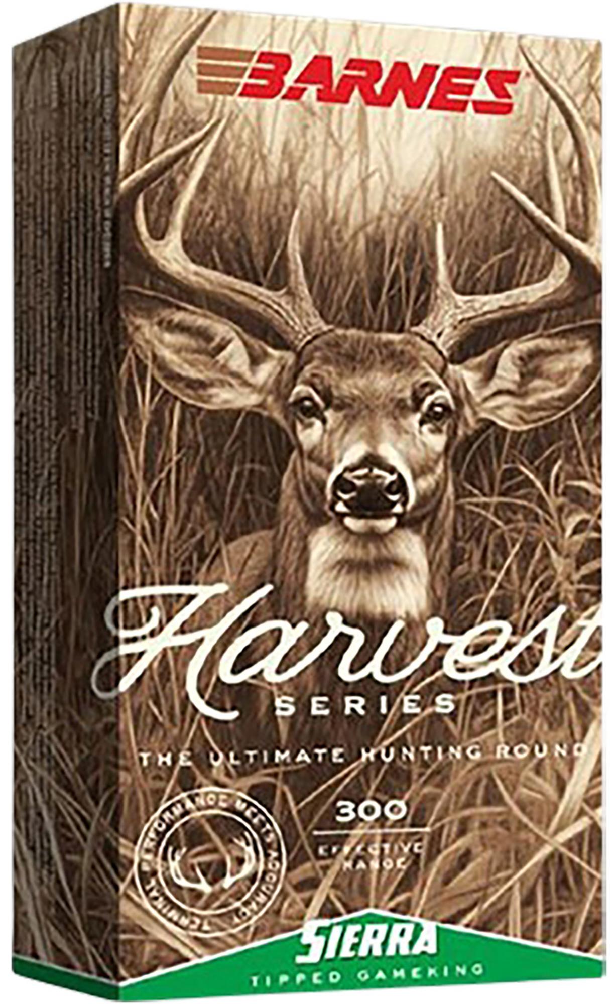 Barnes Harvest Rifle Ammunition 32401, 6.5PRC, Sierra Tipped GameKing, 145 gr, 20 Rd/Bx