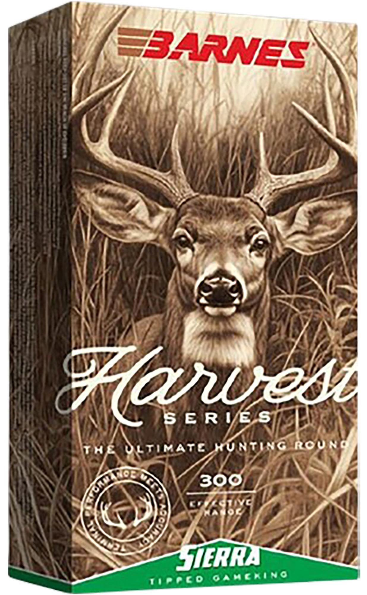 Barnes Harvest Rifle Ammunition 32403, 30-06 Springfield, Sierra Tipped GameKing, 180 gr, 20 Rd/Bx